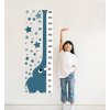 Nálepka na zeď s růstovým diagramem. Snadné loupání a lepení (8)