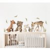 Lesní zvířata nálepka na zeď. Zeď lesních zvířat