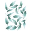 Boho nálepky na zdi. Abstraktní listy (5)