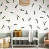 7483 2 boho nalepky na stenu abstraktne listy 7