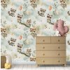 Detská tapeta – dekorácia – zvieratká (Material Textil)