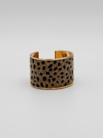 Široký náramok s leopardím vzorom