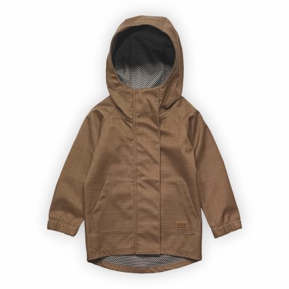 Softshellova parka hneda detska 1