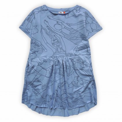 Šaty dětské modrá 1