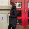 Dámská softshellová parka s magnety - černá