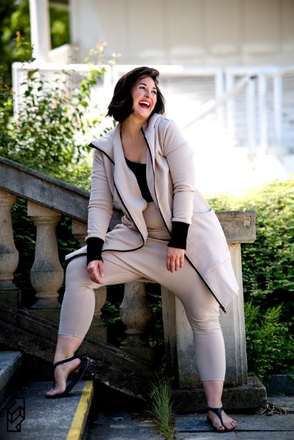 Mikinokabátek SVĚTLE BÉŽOVÝ