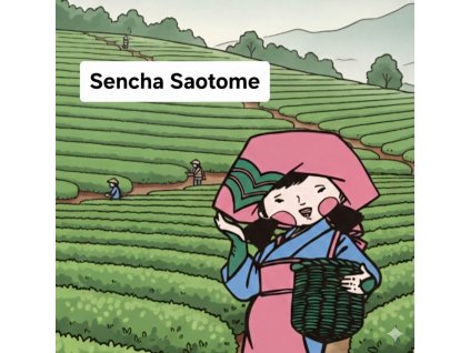Japonský zelený čaj Sencha Saotome