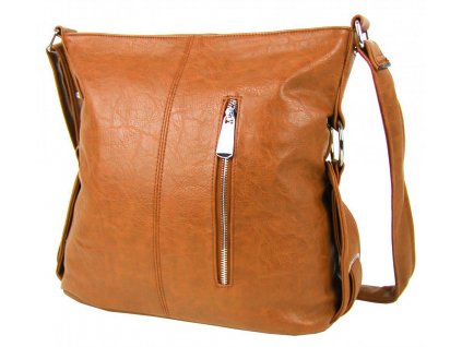 Hnědá moderní crossbody dámská kabelka 67-MH