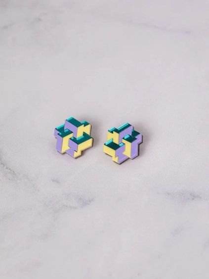 Prisma Earrings Teal