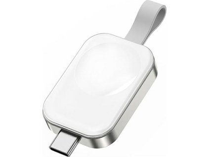 4smarts Bezdrátová nabíječka pro Apple Watch s USB-C vstupem bílá/bílá 541225