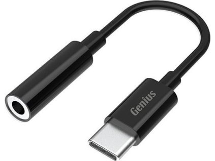 USB/Audio USB C (M) – Jack (3,5 mm) F, stereo, černý, Genius ACC-C100