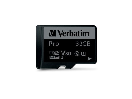 Verbatim Pro MicroSDXC 32 GB Class 10 UHS-I/U3 V30 (47041)