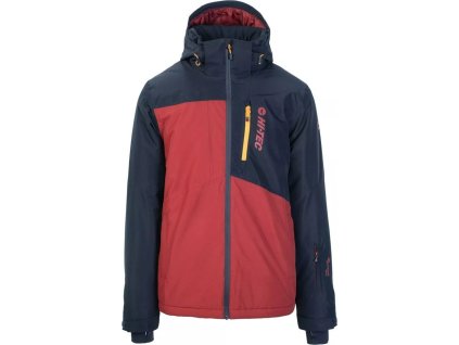 Hitec Pánská zateplená lyžařská bunda Hi-tec Alpir sky kapitán/merlot velikost L