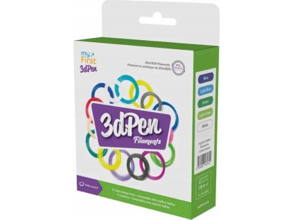 Nobokids Filamentie Filamentie 5x 5m Filament 3d Pen Make Mofirst PCL 1,75 mm / Cool Colors / FP3301AC-CC01 PEN