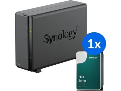 Synology DS124 /8T | 1šachtový NAS server s diskem o celkové kapacitě 8TB, Tower