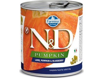 Farmina N&D Pumpkin Grain Free psí LAMB, DUMPKIN & BORUEBERRY DOSPĚLÉ Vlhčené krmivo 285 g