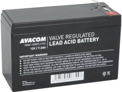 Baterie AVACOM 12V 7,2Ah F2 (PBAV-12V007.2-F2A)