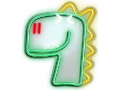 Neonová dekorativní LED Plexi JURASSIC DINO vícebarevná FLNJ02 Forever Light