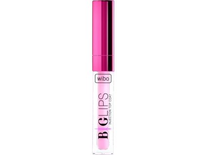 Wibo Big Lips Injection Top Coat lesklý toner na rty s mandlovým olejem 2,8 g