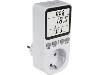 GreenBlue Energy Meter, Watomierz, typ F, 220-240V AC, 50 Hz, max. Načíst 16a, IP20, postavená -v baterii, GB364 F