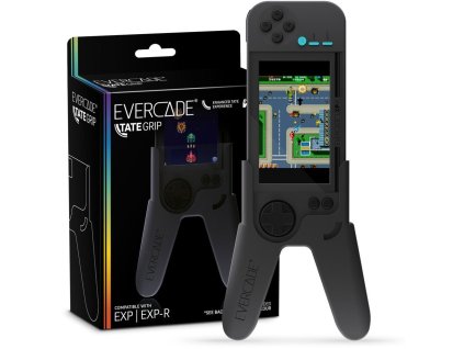 Hyperkin Tate Grip Handle for Evercade Exp/Exp -r Console - šedá