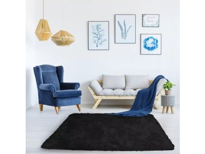Koberec Shaggy Strado 60x90 BlackSky (černý)