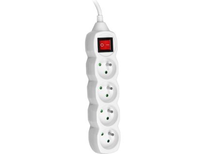 Tracer PowerCord 4 zásuvky 3 m bílá (TRALIS44616)