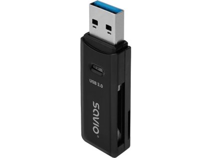Čtečka SD karet Savio, USB 3.0, 5 Gbps, AK-64