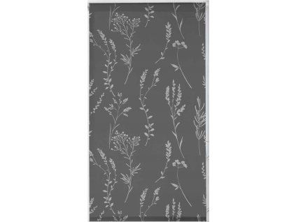 Předokenní roleta Douceur d`Interieur FLORAL, 45 x 180 cm, šedá
