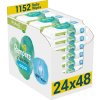 Pampers Harmonie Aqua vlhčené ubrousky 0% plast 24x48 ks.