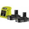 Ryobi STARTER SADA 18V 2*2,0AH + NABÍJEČKA