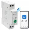 Relé Qoltec 63a pro DIN Rail s elektřinou měřič ewelink od Sonoff | Wi-fi | LED