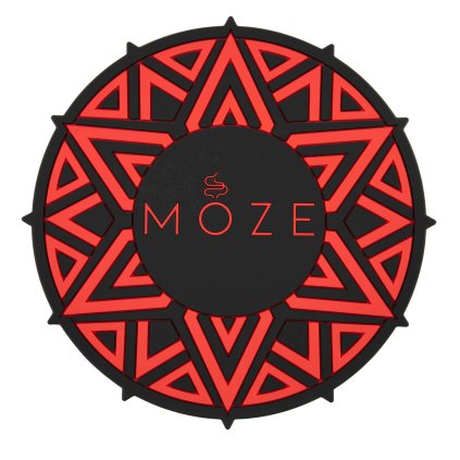 Hookah base protective mat - Moze, Hookah Coaster Red