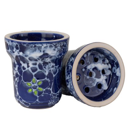 Hookah bowl - Solaris, Eva Blue/White
