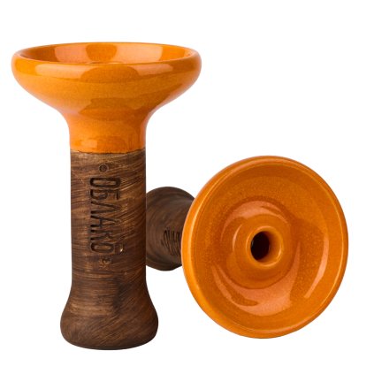 Hookah bowl - Oblako, Phunnel M Glaze Tangerine