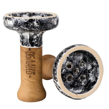 Hookah bowl - Oblako, Killer Glaze Marble Black