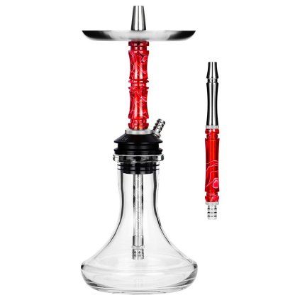 Hookah - Moze, Breeze Two Wavy Red1