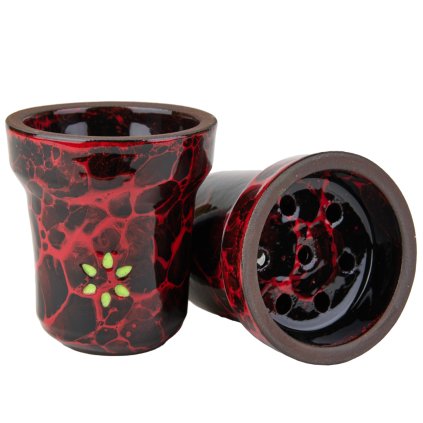 Hookah bowl - Solaris, Adam Black/Red