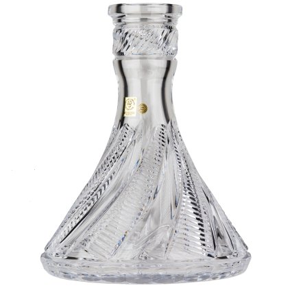 Váza pro vodní dýmku - Caesar Crystal, Snake Skin Cone Clear