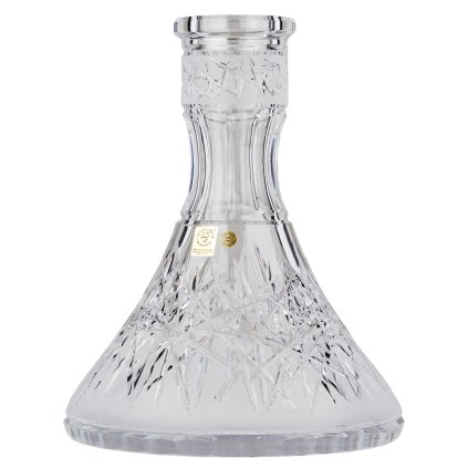 Váza pro vodní dýmku - Caesar Crystal, Hoarfrost Cone Clear
