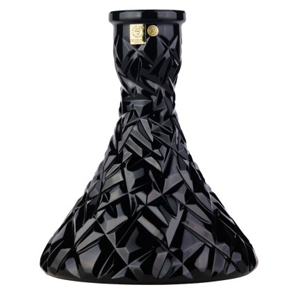 Váza pro vodní dýmku - Caesar Crystal, Rock Cone Black