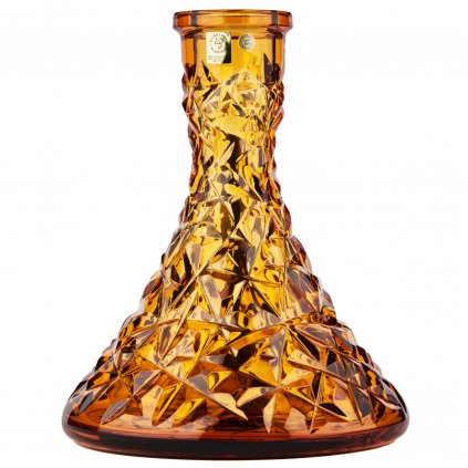 Váza pro vodní dýmku - Caesar Crystal, Rock Cone Orange