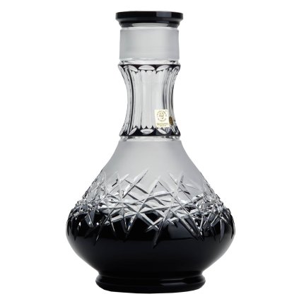 Váza pro vodní dýmku - Caesar Crystal, Hoarfrost Drop Black