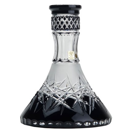 Váza pro vodní dýmku - Caesar Crystal, Hoarfrost Cone Black