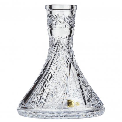 Váza pro vodní dýmku - Caesar Crystal, Fan Cone Clear