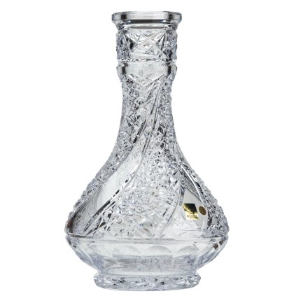 Váza pro vodní dýmku - Caesar Crystal, Fan Drop Clear