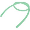 ao silikonschlauch soft touch glow green