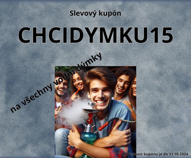 Exkluzivní sleva na vodní dýmky