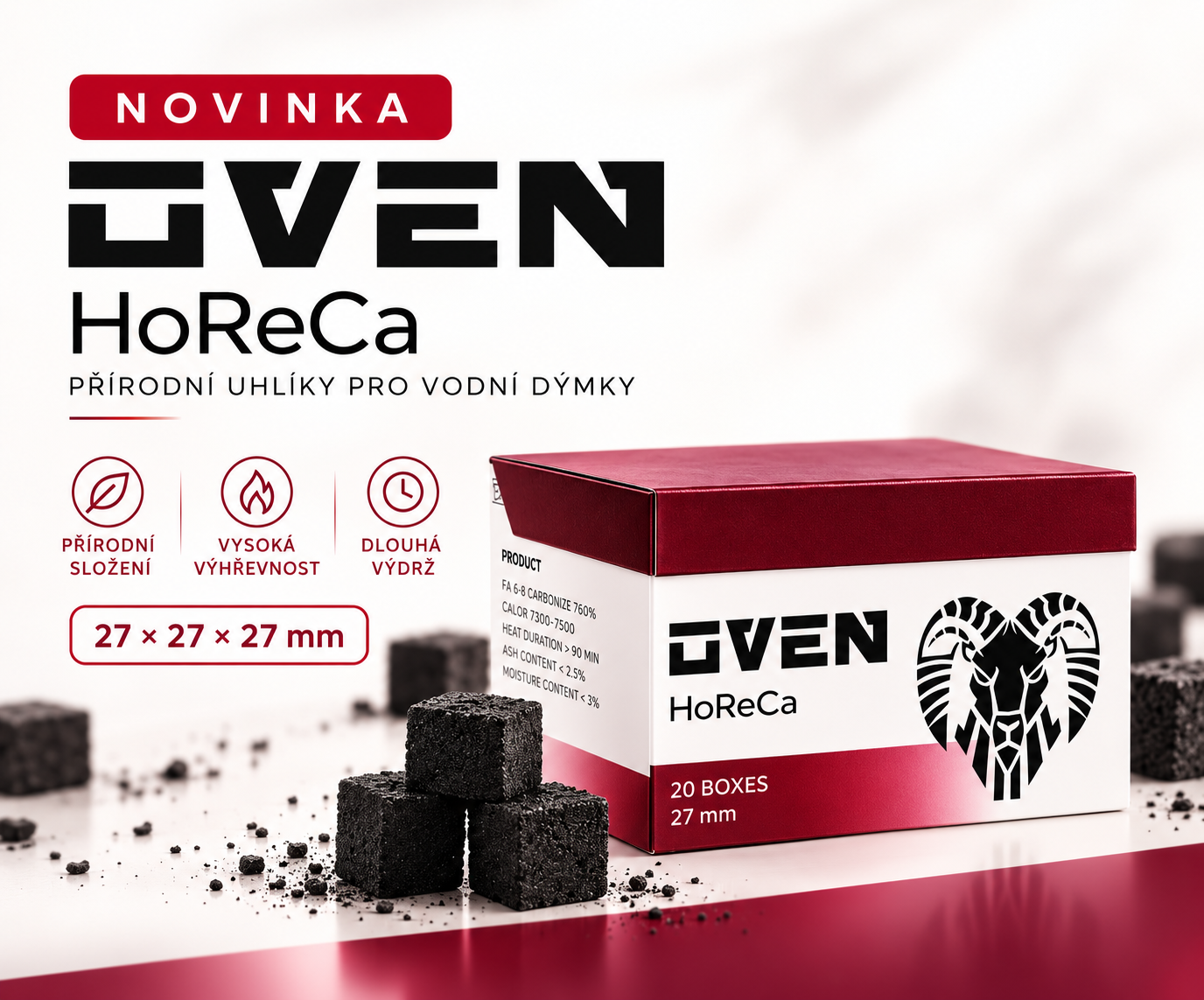 Nové uhlíky do vodní dýmky značky OVEN - srovnání a jak vybrat