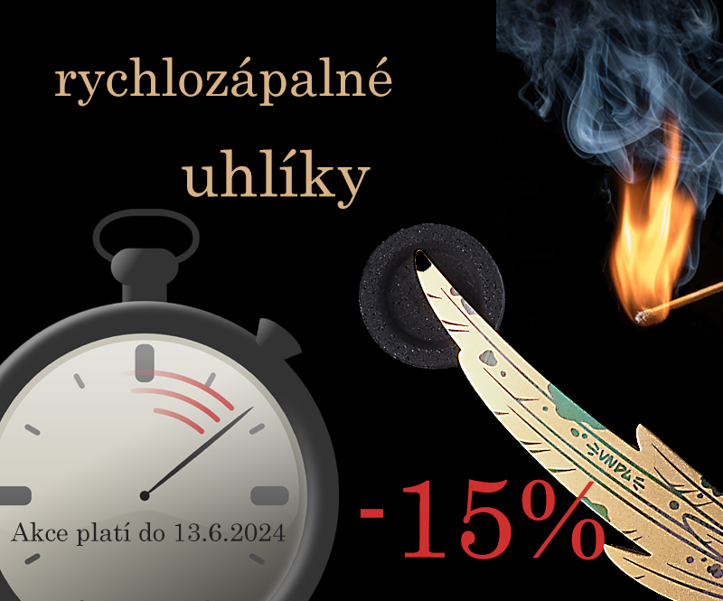 Akční sleva - na rychlozápalné uhlíky, vodní dýmky Alpha a šlukovky z Pyrexu